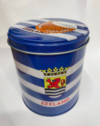 Stroopwafels in zeeuwse vlag blik