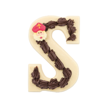 Luxe Chocoladeletter Deco Wit